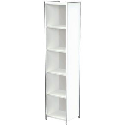 Kerkmann Aktenregal »Artline Transparent« schmal 5 OH weiß, 41x185x38 cm