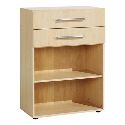 Geramöbel Aktenregal »Lissabon« 3 OH 80 cm 2 Schübe braun, 80x110.4x42 cm