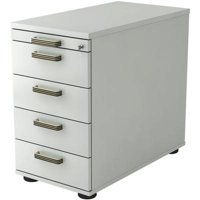 HAMMERBACHER Standcontainer »R-Line« mit klassischen Schubladen grau, 42.8x76x80 cm Image