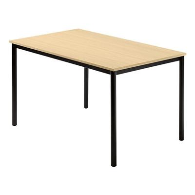 HAMMERBACHER Konferenztisch DR12 »Barcelona« 120x80 cm Rechteckform Gestell schwarz braun, 120x72 cm