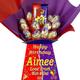 A Personalised Chocolate Bouquet - Personalised Chocolate Hamper - Personalised Chocolate Gift - Personalised Chocolate (BOUQUET CREME EGG)