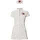 PVC Sexy Nurse Dress Outfit White - Sexy Fetish - M (UK 12)