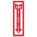 Consolidated Stamp Fire Extinguisher Sign in Red/White | 0.02 H x 4 W x 13 D in | Wayfair 098063