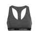 Icebreaker Sprite Racerback Bra - Merino Wool Underwear, Non Wired Women's Bra, Comfort Padded Bralette - Gritstone Heather, S