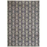 Blue 31 x 0.25 in Indoor Area Rug - Martha Stewart Rugs Martha Stewart Villa Screen Azurite Area Rug Viscose, Leather | 31 W x 0.25 D in | Wayfair