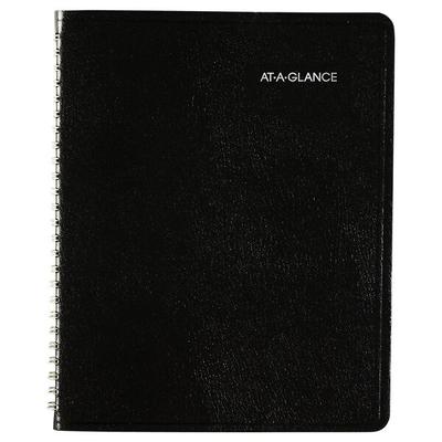 At-A-Glance G53500 DayMinder 6 7/8" x 8 3/4" Black January 2025 - December 2025 Open Schedule Weekly Appointment Book