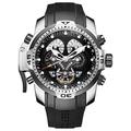 REEF TIGER Men's Watch Analogue Automatic Steel Case with Rubber Strap RGA3503-YBBB