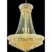 CWI Lighting Empire 17 Light Down Transitional Metal Chandelier in Gold