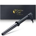 Golden Curl Professional Hair Curler - Hair Curling Products - Best Curling Wand - Curls Hair Product - Hair Curlers for Long Hair - Wide Barrel Curling Wand - Golden Curl Straightener for Travel