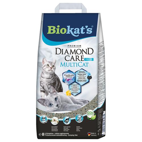 8 l DIAMOND CARE MultiCat Fresh Biokat's Katzenstreu