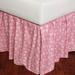 Amity Home Angela 280 Thread Count 18" Bed Skirt Cotton in Pink | 39 W x 76 D in | Wayfair 12179T