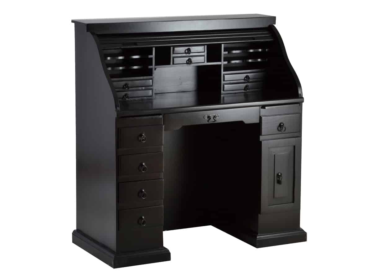 MiaMöbel Mexico Sekretär - groß Massivholz Pinie Kolonialstil Mexiko Möbel Mexikanisch