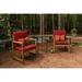 Wildon Home® Outdoor Sunbrella Seat/Back Cushion 22" W x 44" D Acrylic in Red/Brown | 3.5 H x 22 W in | Wayfair CST37759 38055098