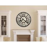 Howard Miller® Oversized Company Time II 34" Wall Clock Metal in Brown/Gray/White | 34 H x 34 W x 2.5 D in | Wayfair 625613