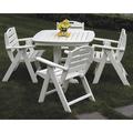 POLYWOOD® Nautical Dining Table Plastic in White | 29 H x 36.75 W x 36.75 D in | Outdoor Dining | Wayfair NCT37WH
