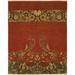 Green/Red 72 x 0.5 in Indoor Area Rug - Wildon Home® Floral Handmade Flatweave Wool Red/Green Area Rug Wool | 72 W x 0.5 D in | Wayfair