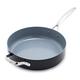 GreenPan Valencia Pro Hard Anodised Healthy Ceramic Non-Stick Sauté Pan, PFAS Free, Induction, Oven Safe, Grey, 28 cm/4.2 Litre