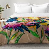 East Urban Home Nelson Birds & Blooms Comforter Set Polyester/Polyfill in Yellow | Twin XL | Wayfair EAHU7634 37847278