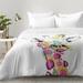 East Urban Home Giraffe Color Comforter Set Polyester/Polyfill/Microfiber in Pink/Yellow | Full/Queen | Wayfair EAHU7413 37846553