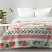 Rosdorf Park Avishai Floral Stripes & Arrows Comforter Set Polyester/Polyfill in Pink/Yellow | Twin XL | Wayfair EAHU7428 37846603