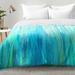 East Urban Home Aqua Stream Comforter Set Polyester/Polyfill/Microfiber in Blue | Full/Queen | Wayfair EAHU7572 37847074