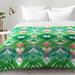 East Urban Home Tropical Holiday Comforter Set Polyester/Polyfill/Microfiber in Green | Twin XL | Wayfair EAHU7515 37846889