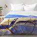 East Urban Home Laura Trevey Beach Chairs Comforter Set Polyester/Polyfill/Microfiber in Blue/Yellow | King | Wayfair EAHU7528 37846932