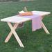 Loon Peak® Rosendale Rectangular 4 - Person Outdoor Table Wood in Brown | 55 W x 27 D in | Wayfair LNPK6193 38757764