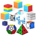 Vdealen 2x2x2 3x3x3 Cube Set, Sticker Magic Cube Puzzle Toys Cube Game, Super-Durable Enhanced Edition (Stickerless)