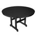 POLYWOOD® Round Farmhouse Dining Table Plastic in Black | 29 H x 48 W x 48 D in | Outdoor Dining | Wayfair RT248BL