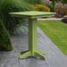 Red Barrel Studio® Neville Plastic Bar Outdoor Table Plastic in Green | 42 H x 44 W x 44 D in | Wayfair RDBL7327 38850287