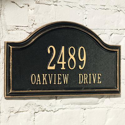 Oakview Address Plaques - Lawn Plaque, Bronze Lawn Plaque, Estate - Frontgate