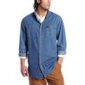 Wrangler Riggs Workwear Men's Denim Work Shirt, Antique Navy, Medium