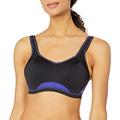 Freya Women's Epic Underwire Crop Top Sports Bra with Molded Inner, Electric Black, 36FF