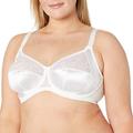 Elomi Women's EL4030 Plus-size Cate Underwire Full Cup Banded Bra, White, 42GG