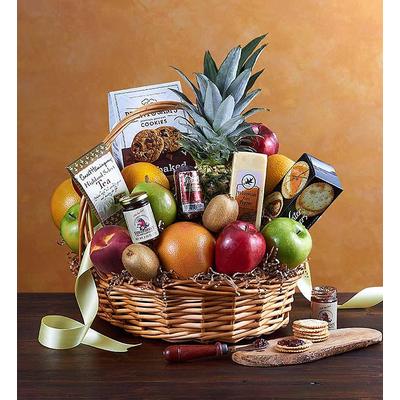 1-800-Flowers Food Gourmet Food Assortments Delivery Deluxe Fruit & Gourmet Basket Large