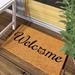 Red Barrel Studio® Horatio Kitty Welcome Non-Slip Outdoor Door Mat Coir | Rectangle 1'5" x 2'5" | Wayfair RDBL7249 38841656