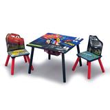 Delta Children Disney/Pixar Cars 3 Piece Play Table & Chair Set Wood in Blue/Brown/Gray | 17 H x 23.5 W in | Wayfair TT89576CR_1014