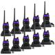 Retevis RT5R Walkie Talkie, Dual Band 2 Way Radio Long Distance, VOX Squelch 128 Channels, High Power FM Radio DTMF, Rechargeable 2 Way Radio for Adults, School, Security (Black,10pcs)