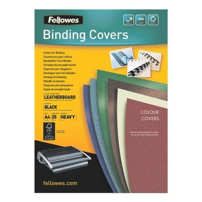 Fellowes Deckblätter zum Binden - 25 Stück schwarz Image