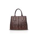 NICOLE&DORIS Fashion Women Crossbody Bag Tote Handbag Shoulder Bag Ladies Messenger Patent PU Leather Brown