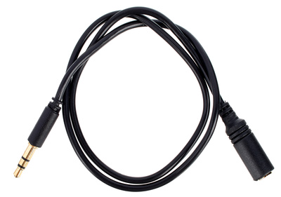the sssnake Slim Line 3 Pin Jack 0,5m BK