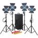 CAME-TV 4-Light Fresnel Tungsten Video Spot Light Kit (2 x 650W and 2 x 300W) J6232