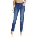 Riders by Lee Indigo Women's Pull-On Waist Smoother Straight-Leg Jean, Mid Shade,