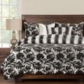 Darby Home Co Arenzano Reversible Duvet Cover & Insert Set Microfiber/Rayon in Black/White | Twin | Wayfair DABY4547 39313571