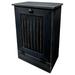 Rebrilliant 9 Gallon Manual Lift Cabinet Trash Can Wood in Black | 30.25 H x 20 W x 12.5 D in | Wayfair REBR1379 37990427