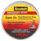 Scotch Super 33+ 3/4 x 66 Black Vinyl Plastic Electrical Tape 2PK