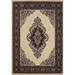 White 63 x 0.31 in Indoor Area Rug - Astoria Grand Argenta Medallion Cream Area Rug Polypropylene | 63 W x 0.31 D in | Wayfair ATGD5384 39739995