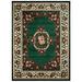 Green 94 x 0.5 in Area Rug - Astoria Grand Arkin High-Quality Woven Floral Printed Drop-Stitch Carving Hunter Area Rug | 94 W x 0.5 D in | Wayfair