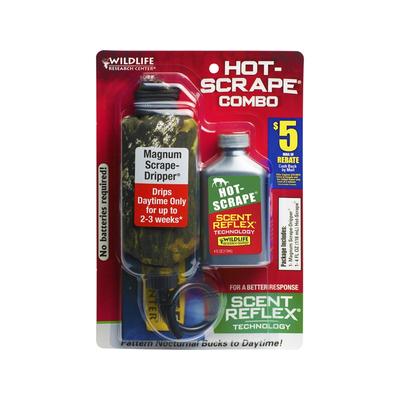 Wildlife Research Center Magnum Scrape Dripper Hot Scrape Synthetic Deer Scent Combo Liquid SKU - 830595